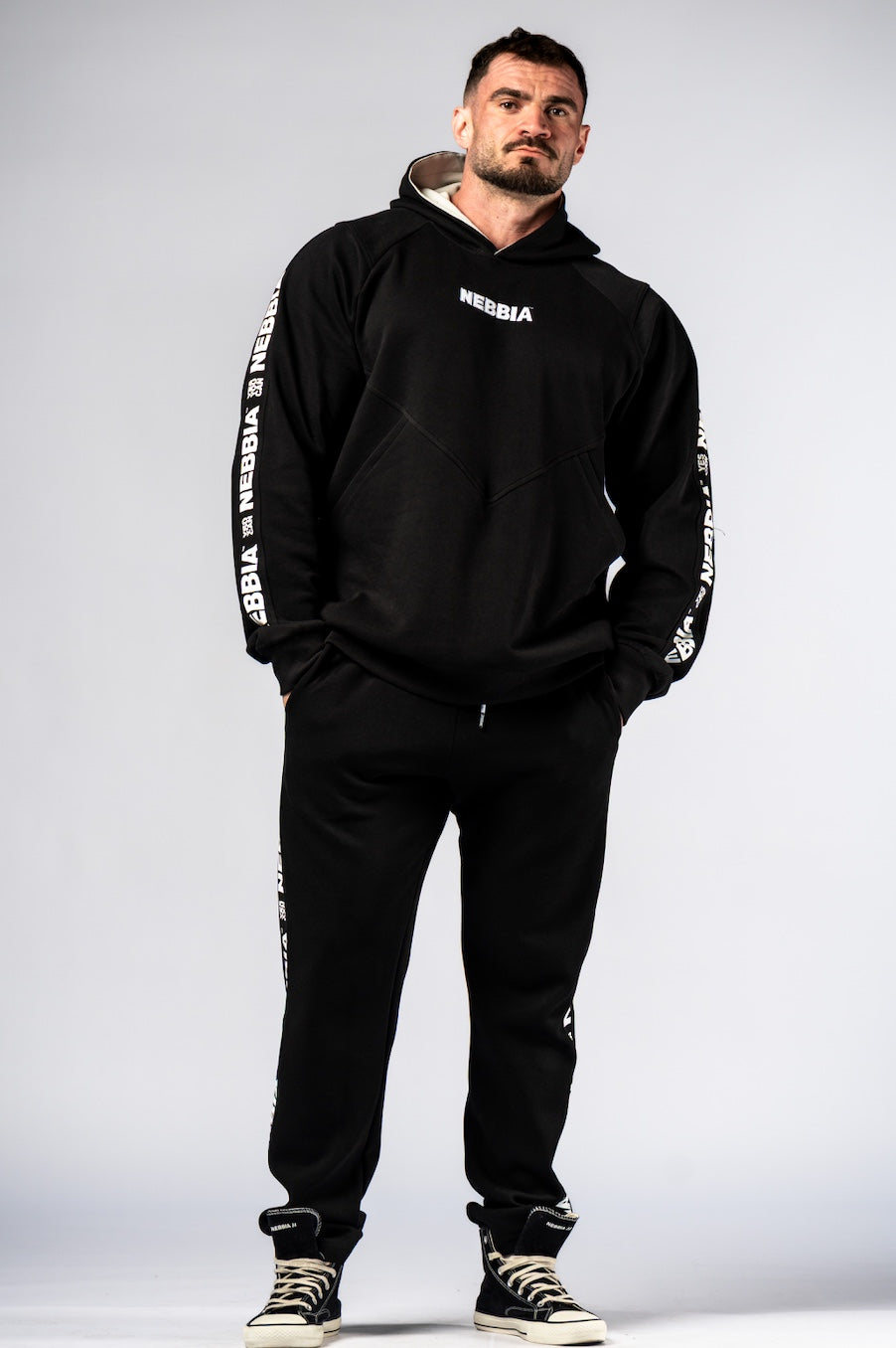 Nebbia Hoodie 300 Black | Nebbia Activewear (4/4)
