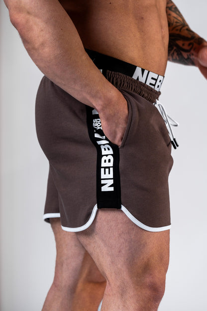 Nebbia Sports Shorts 295 Brown | Nebbia Activewear (2/2)