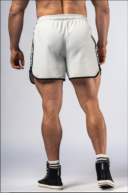 Back view of NEBBIA 295 Training Shorts emphasizing the structured masculine silhouette and high-quality stitching.