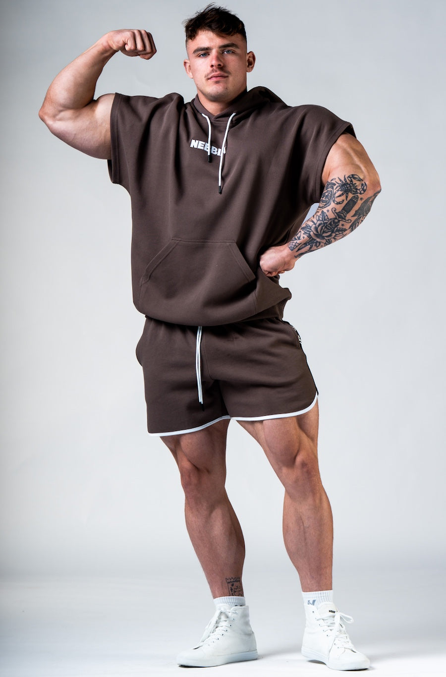 Nebbia Sports Shorts 297 Brown | Nebbia Activewear (5/5)