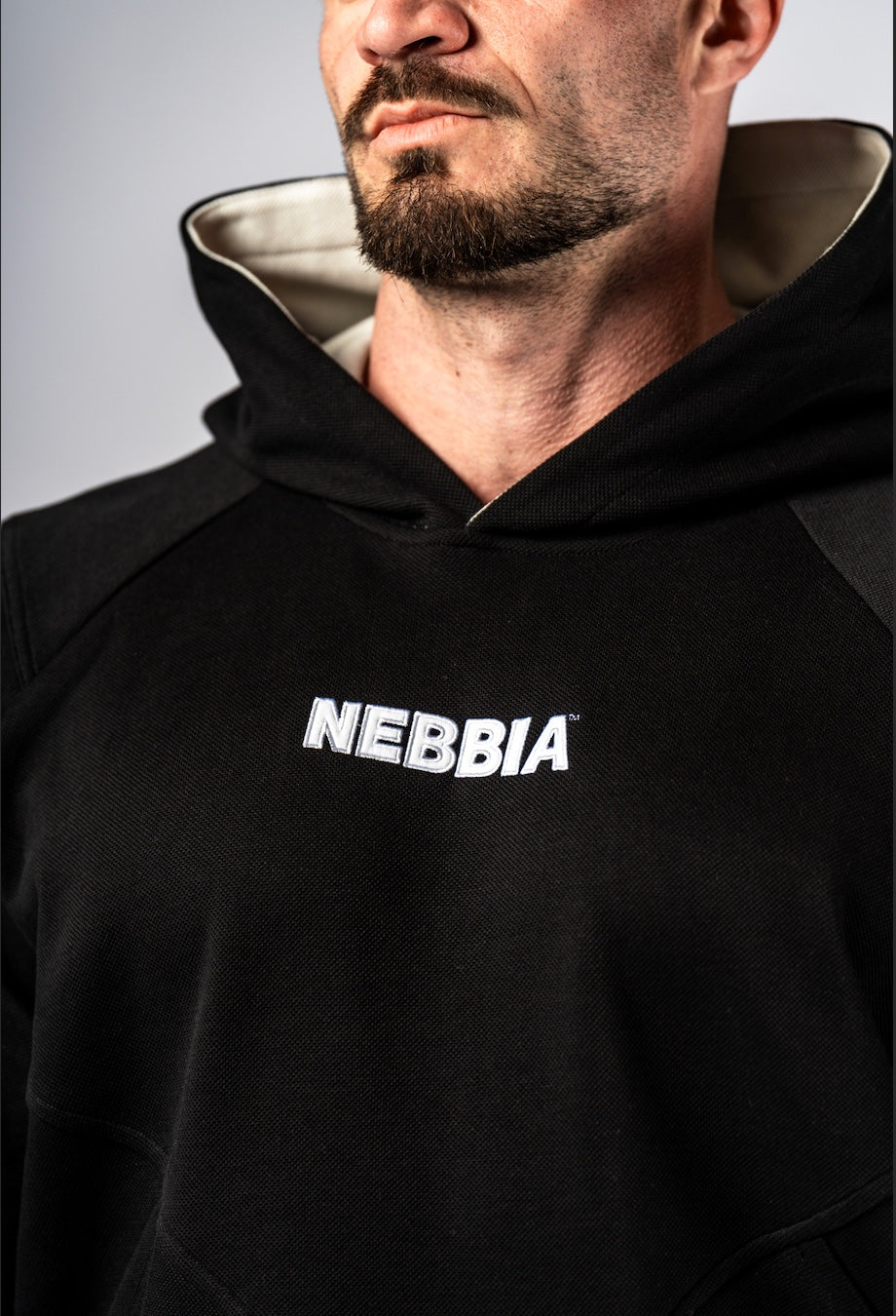 Nebbia Hoodie 300 Black | Nebbia Activewear (3/4)