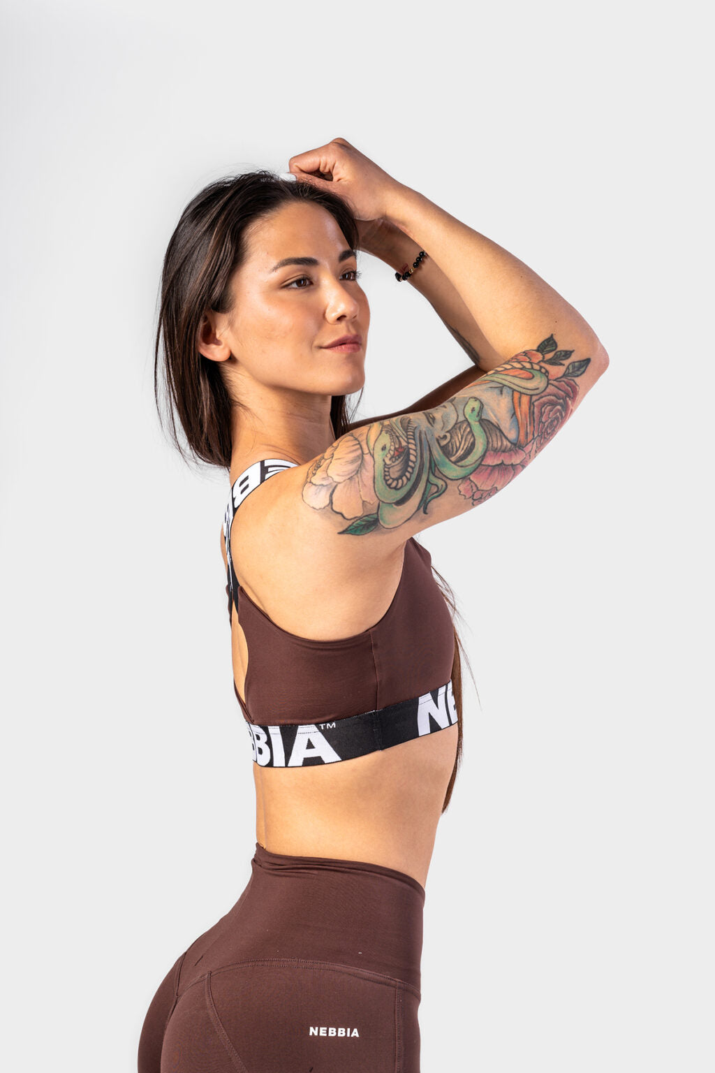 Nebbia Sports Bra 230 Brown | Nebbia Activewear (2/4)