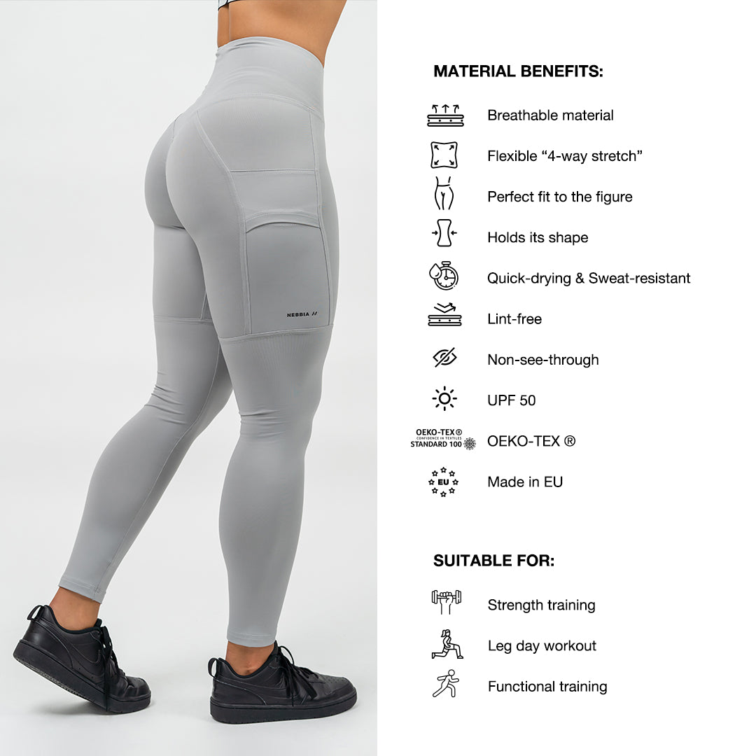 Nebbia Leggings 248 Grey – high waist | Nebbia Activewear (4/16)