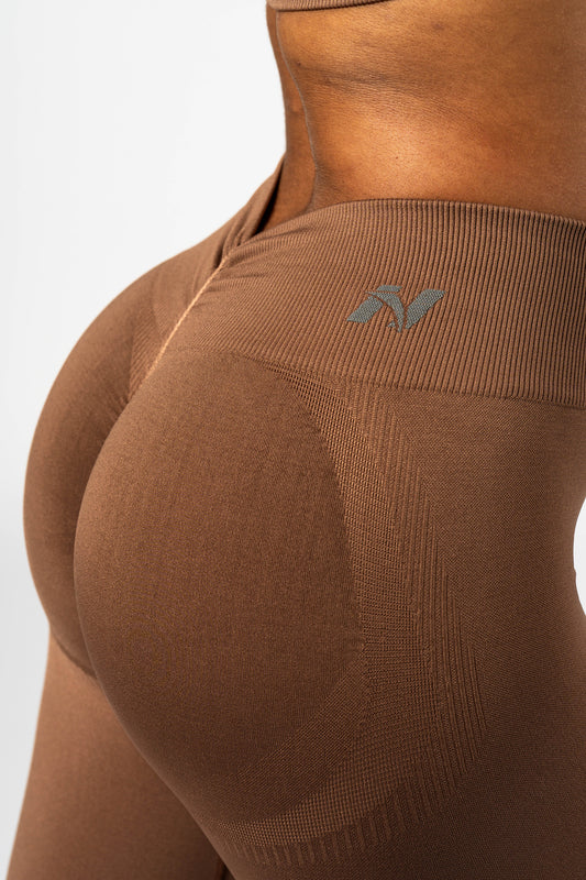 Shaping Seamless High-Waist Leggings MAXIMUM PUSH-UP 302 Brown