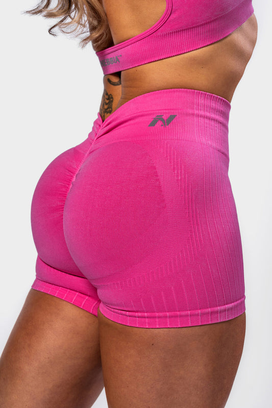 HIGH WAISTED PUSH-UP SHORTS TOTALLY SEAMLESS 304 Pink