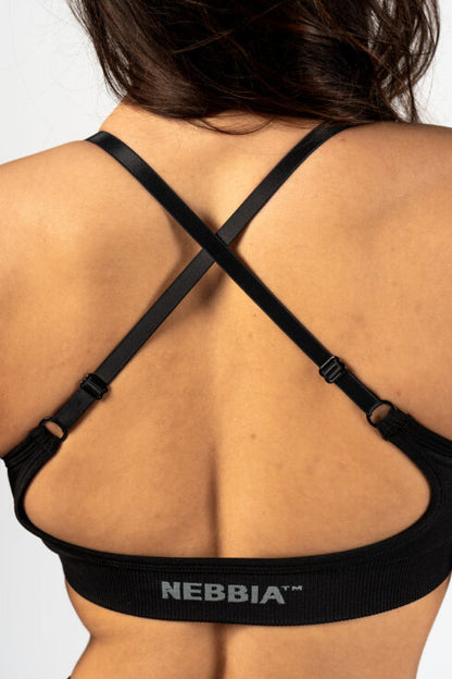 Nebbia Sports Bra 305 Black – seamless | Nebbia Activewear (3/5)