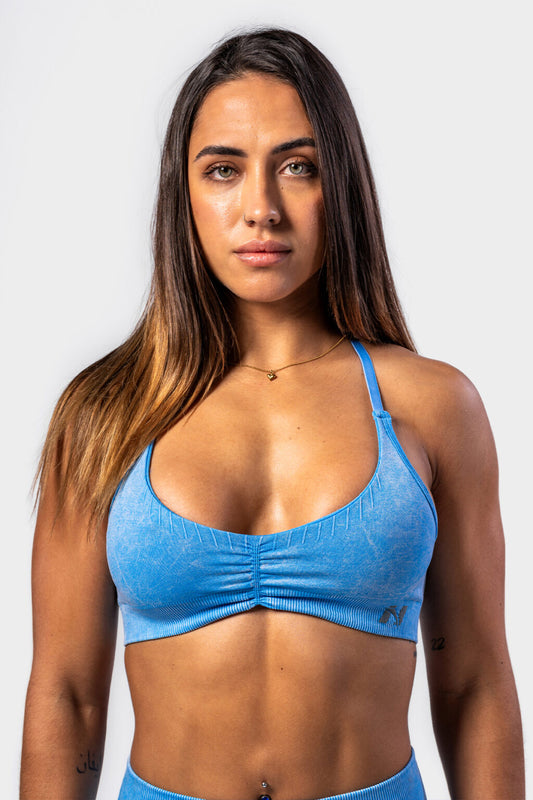 Medium-Support Sports Bra TOTALLY SEAMLESS 305 Blue