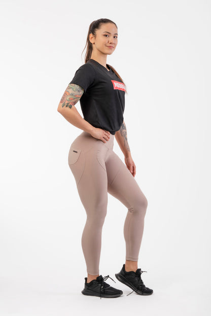 Nebbia Activewear 587 Beige – high waist | Nebbia Activewear (5/7)