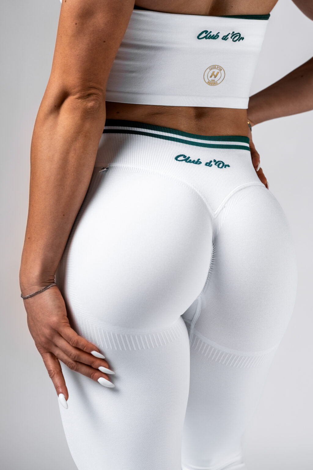 Nebbia Leggings 629 White – push-up, sculpting, high waist | Nebbia Activewear (5/8)