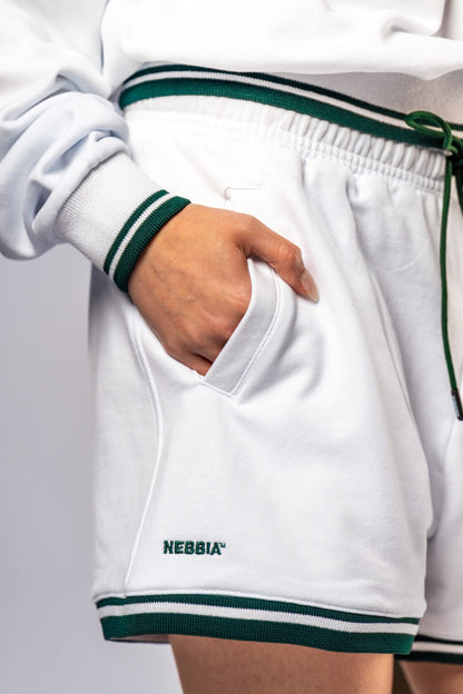 Nebbia Sports Shorts 643 White | Nebbia Activewear (5/8)