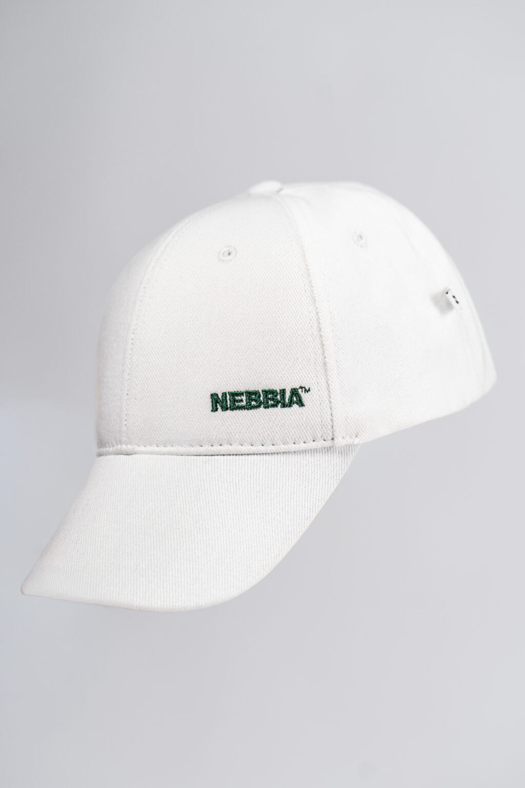 Nebbia CLUB D'OR 646 White Luxury Cap with Gold Logo - Premium Fitness Accessory
