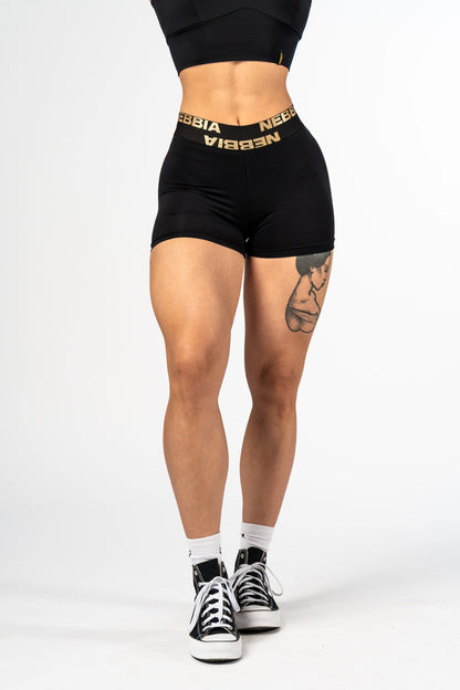 Nebbia Sports Shorts 832 Black – high waist | Nebbia Activewear (3/4)