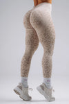 NEBBIA 849 Leggings Push-Up Crema Leopardato | PRIMAL