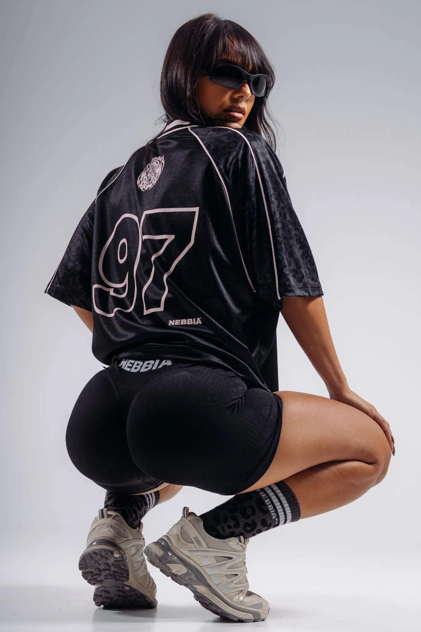 NEBBIA 862 Black Leopard Oversized T-Shirt '97 | PRIMAL