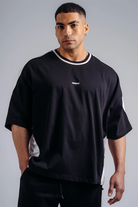 NEBBIA 869 T-shirt Oversize Nera | PRIMAL