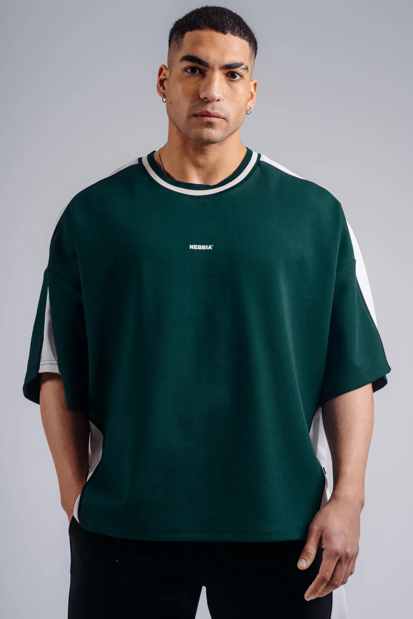 T-shirt Oversize NEBBIA 869 Verde Pino | PRIMAL