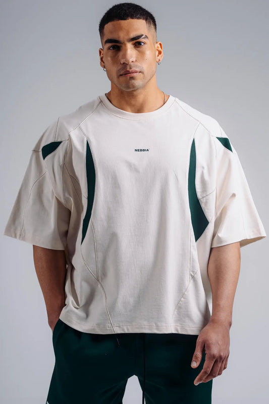 NEBBIA 871 Cloud Dancer T-shirt oversize copripompa | PRIMAL