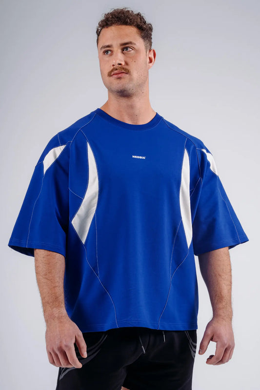 NEBBIA 871 T-shirt Oversize Electric Blue | PRIMAL