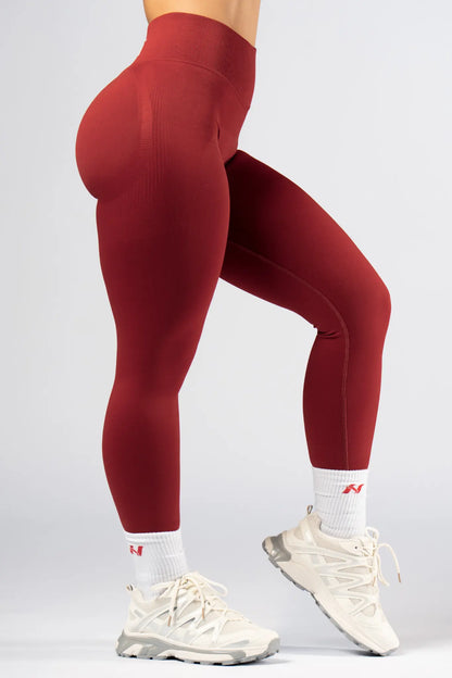 Leggings push-up a vita alta Nebbia Power 888 - Rosso