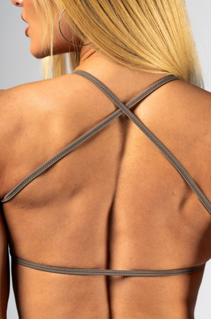 Nebbia Sports Bra 890 Brown – open back | Nebbia Activewear (2/6)