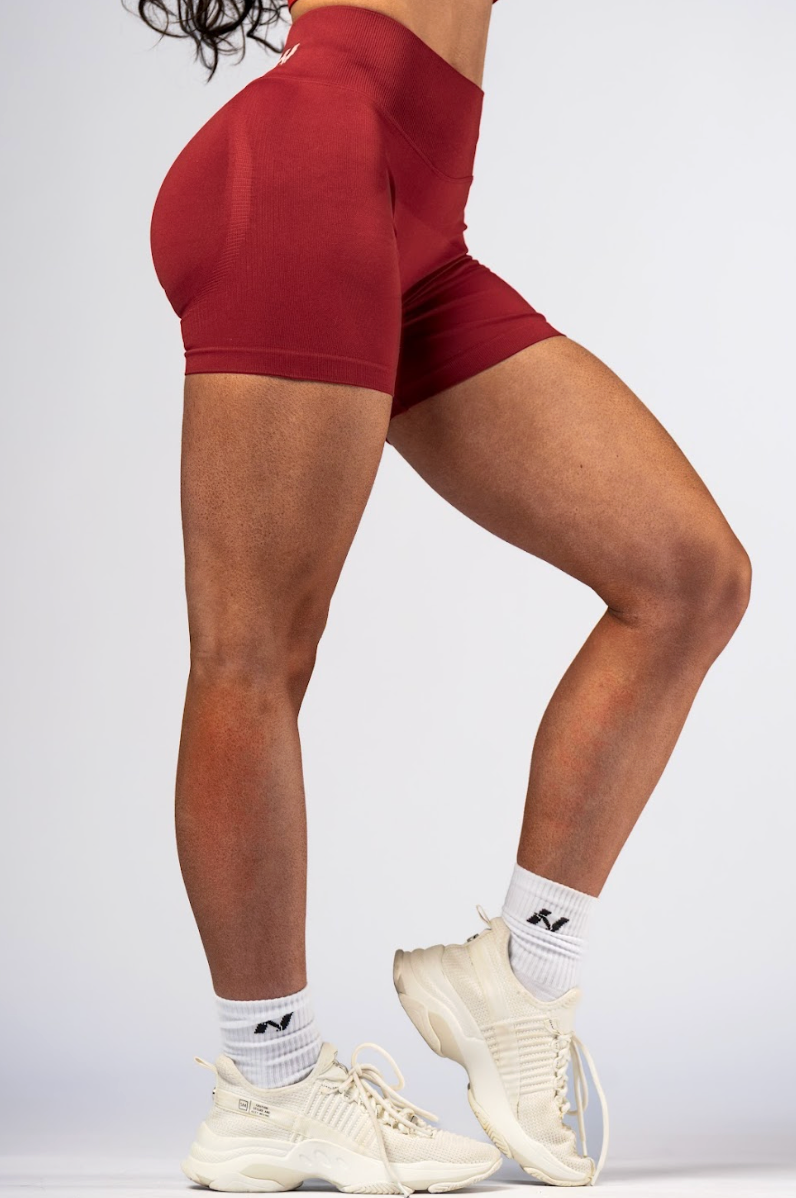 Nebbia Sports Shorts 893 Red – push-up, high waist | Nebbia Activewear (3/5)