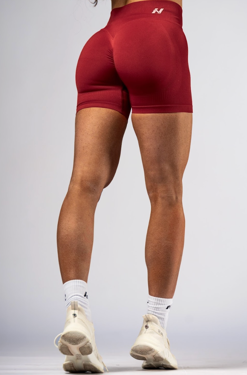 Nebbia Sports Shorts 893 Red – push-up, high waist | Nebbia Activewear (1/5)