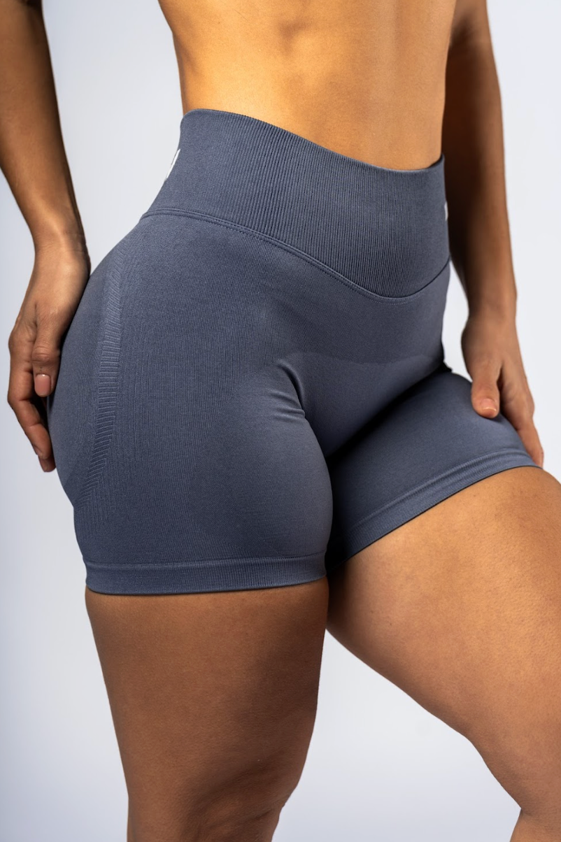 Nebbia Sports Shorts 893 Grey – push-up, high waist | Nebbia Activewear (2/6)