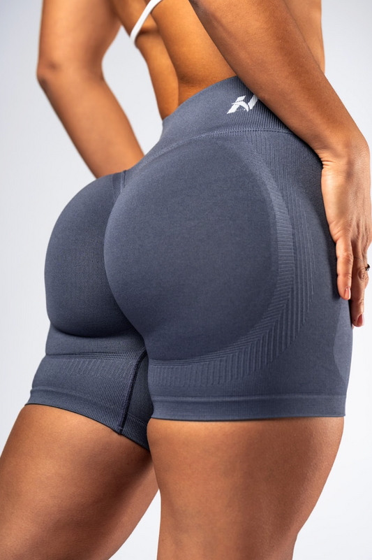 Nebbia Sports Shorts 893 Grey – push-up, high waist | Nebbia Activewear (1/6)