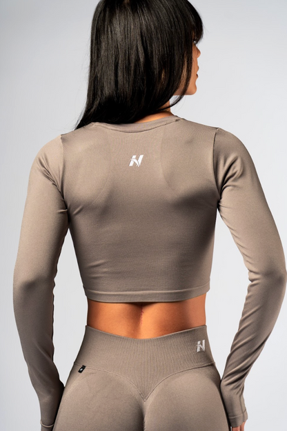 Nebbia Sports Top 892 Brown – seamless | Nebbia Activewear (4/6)