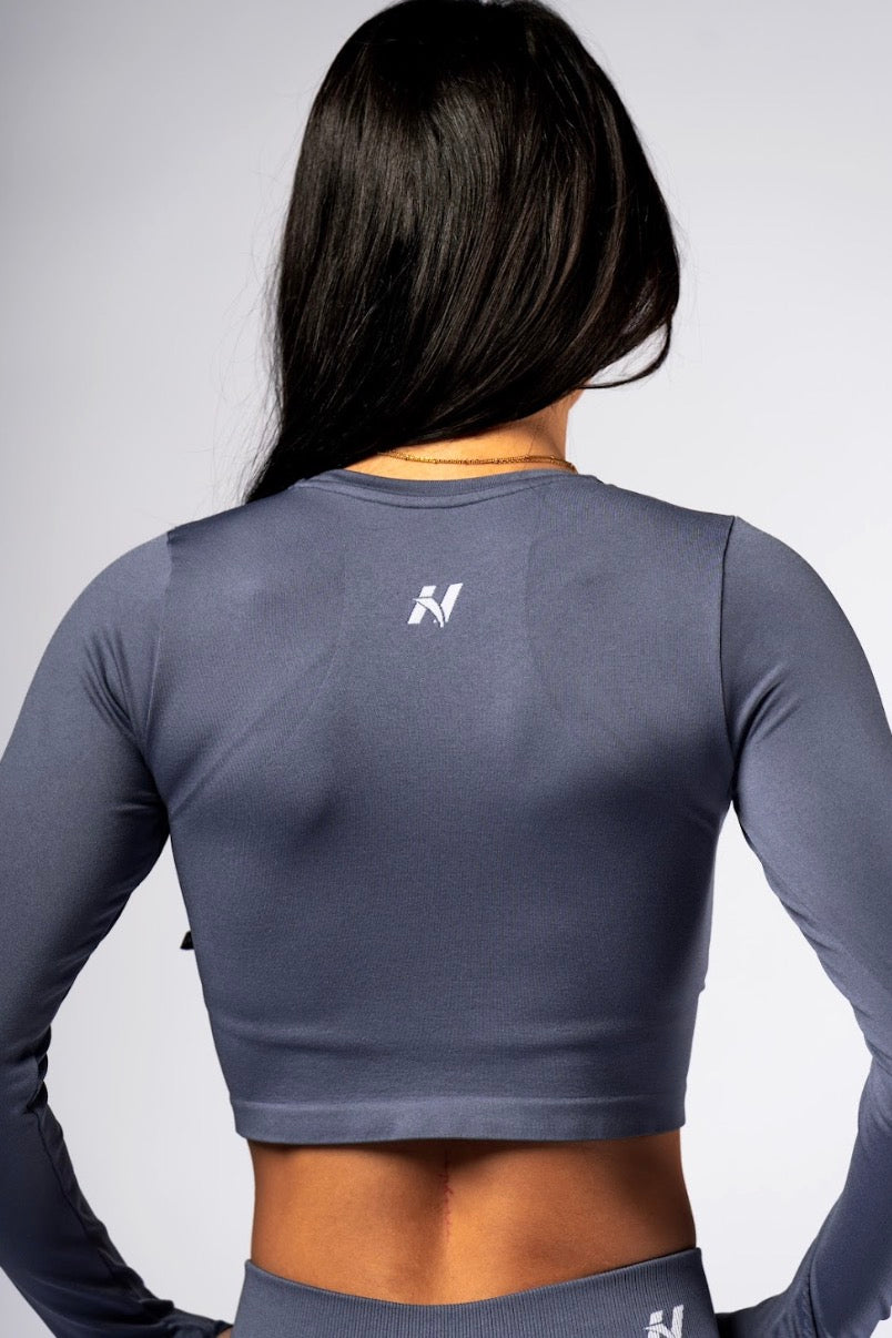 Nebbia Sports Top 892 Grey – seamless | Nebbia Activewear (6/8)
