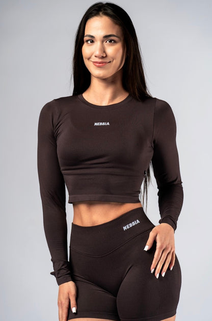 Nebbia Sports Top 892 Brown – seamless | Nebbia Activewear (1/6)