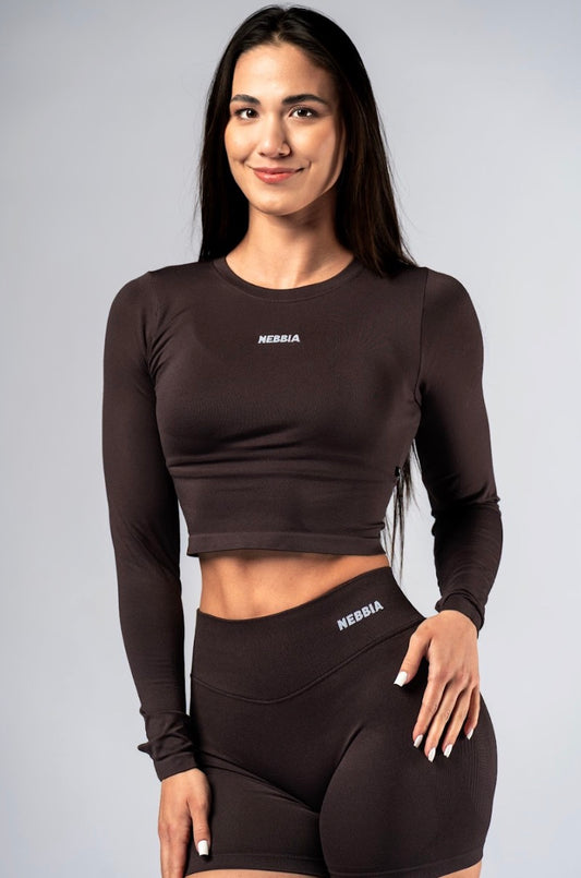 Nebbia Sports Top 892 Brown – seamless | Nebbia Activewear (1/6)