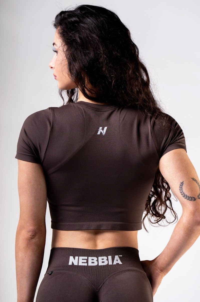 Nebbia Sports Shorts 891 Brown – seamless | Nebbia Activewear (5/6)