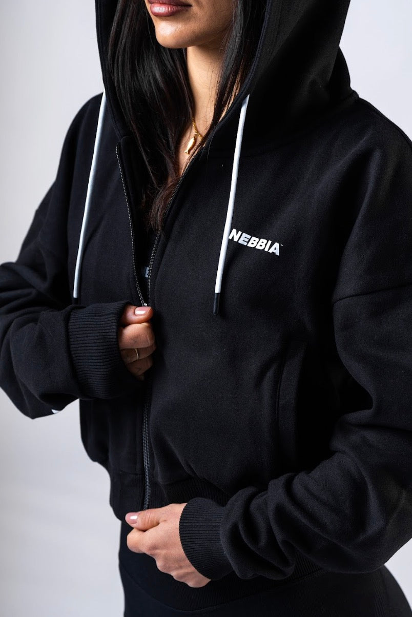 Nebbia Hoodie 895 Black | Nebbia Activewear (3/6)