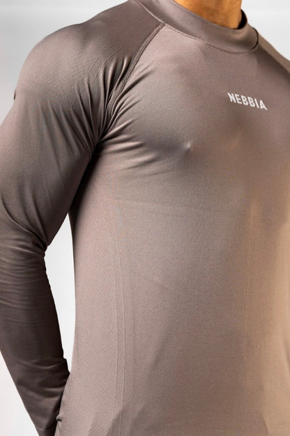 Nebbia Sports Top 901 Brown – seamless | Nebbia Activewear (3/4)