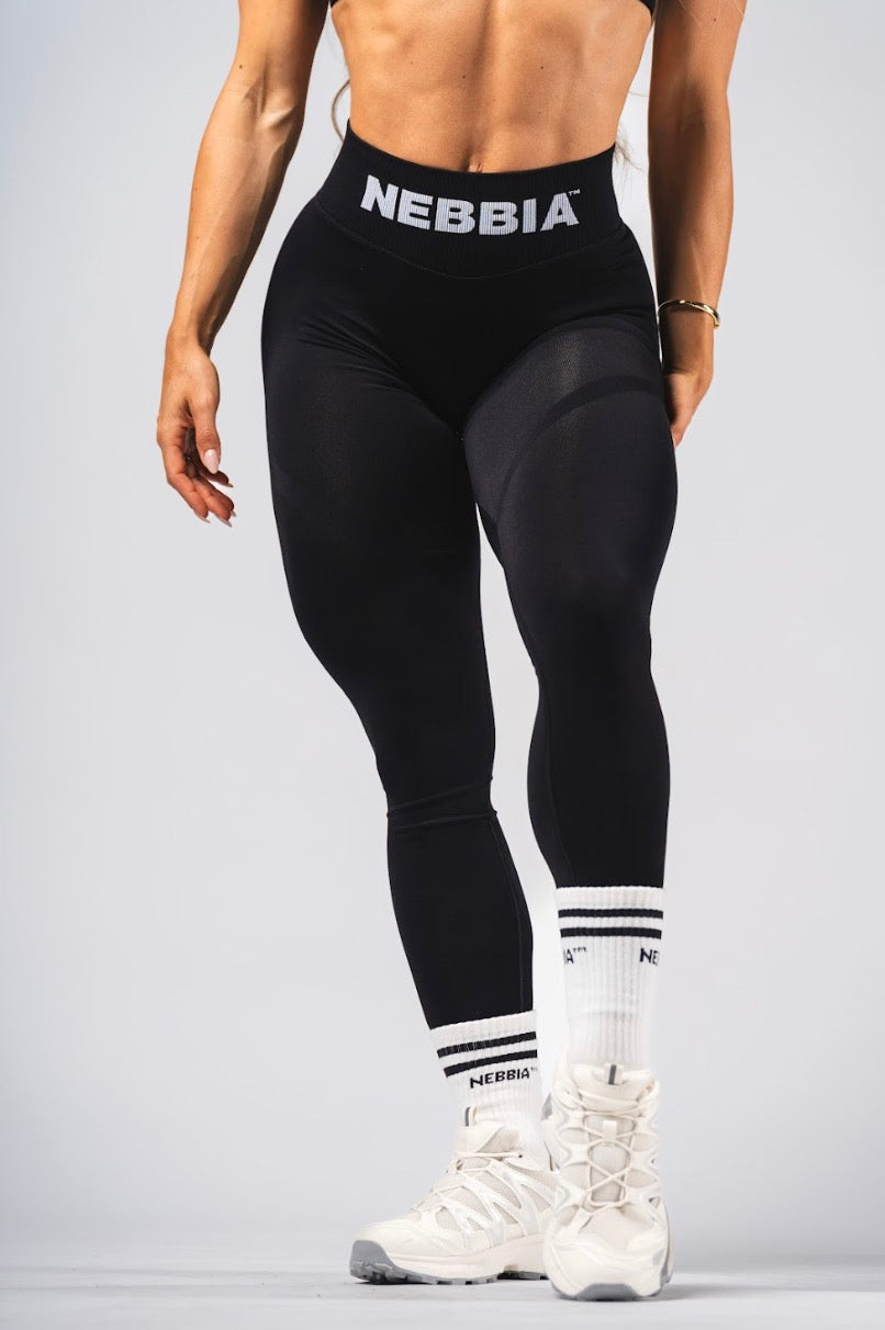 Nebbia Leggings 496 Black – seamless, push-up, sculpting, high waist | Nebbia Activewear (4/7)