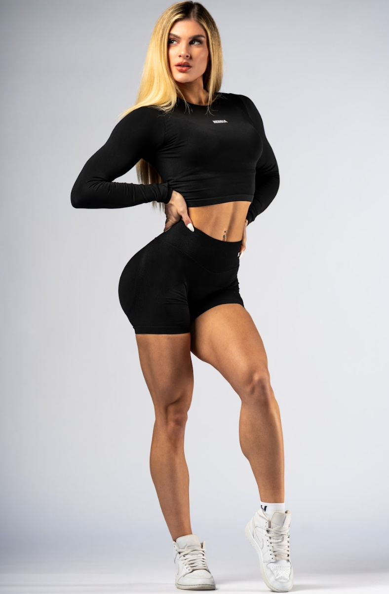 Nebbia Sports Shorts 893 Black – push-up, high waist | Nebbia Activewear (3/6)