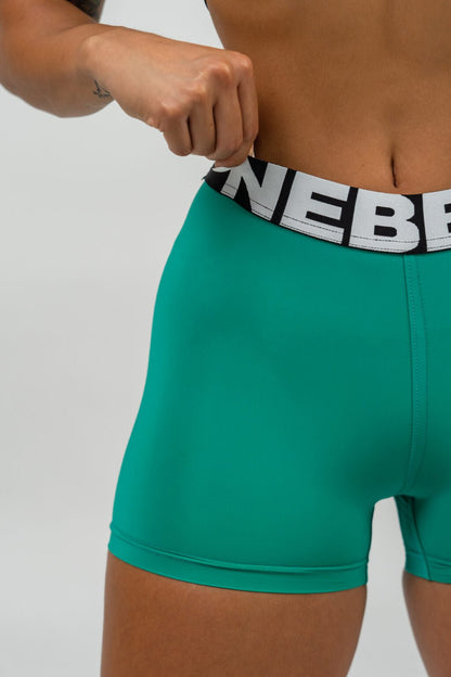 HIGH WAISTED LEGGING SHORTS GLUTE PUMP 240 Green - AlisiiaKholli