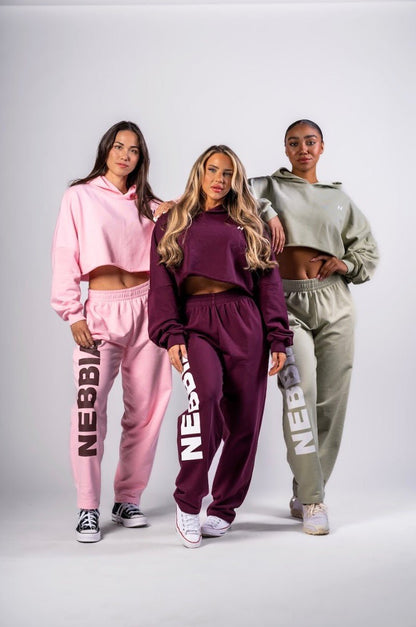 Nebbia Boyfriend Style Baggy Pants 432 - Light Green | Loose Fit Gym Joggers - AlisiiaKholli