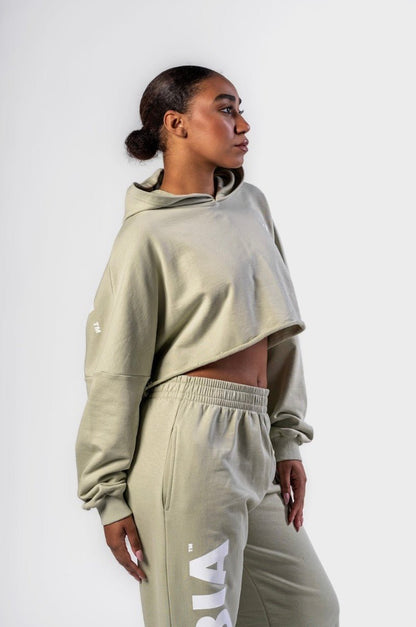 Nebbia Own Your Power Oversized Hoodie 433 - Light Green| Gym Pump Cover - AlisiiaKholli
