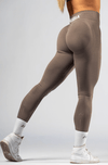 Push-Up Leggings – Light Brown Ash High-Waisted NEBBIA 888 | POWER