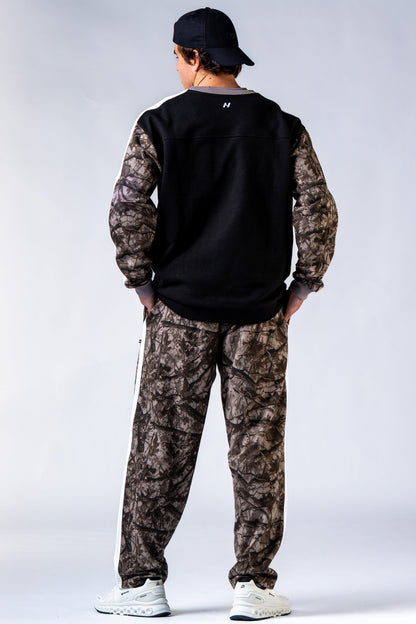 NEBBIA Power Relaxed Sweatshirt 903 | Black & Light Brown Camo - AlisiiaKholli